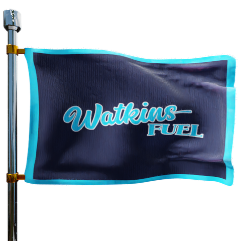 Watkins Fuel Company Heating Oil Prices Flag Photo of Watkins Fuel Company flag denoting best heating oil prices the company offers