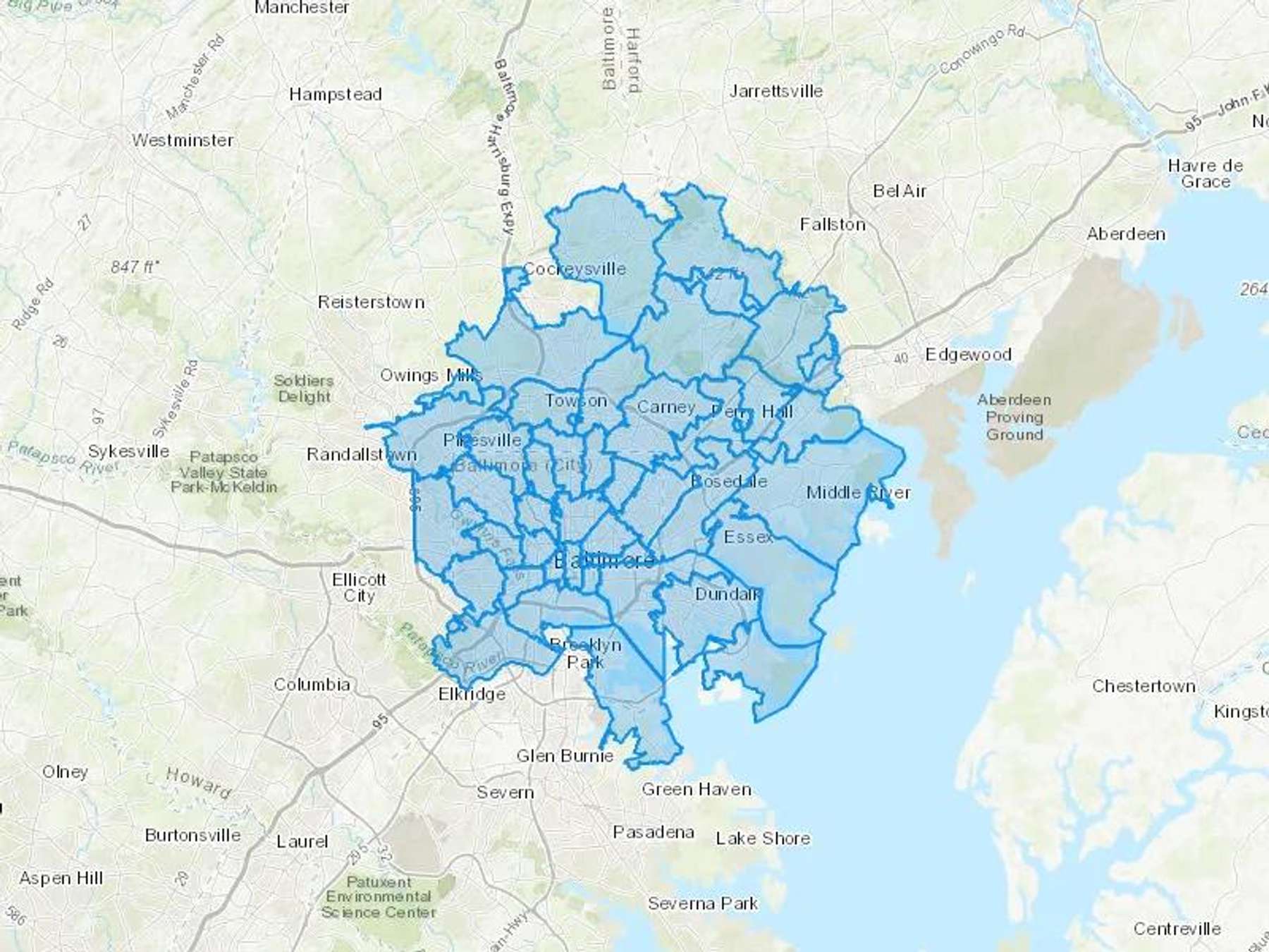 Direct Fuel LLC Cash Heating Oil Delivery Map Map With The Direct Fuel LLC Heating Oil Delivery Area Shaded In Blue