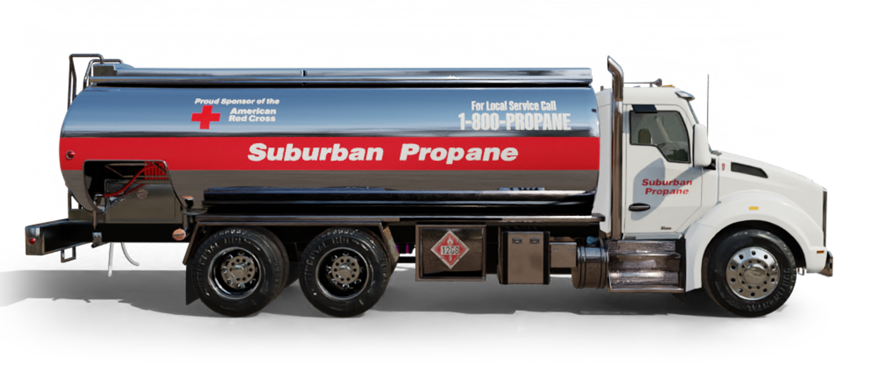 Incredible Oil Truck parked at riverside Incredible oil truck parking