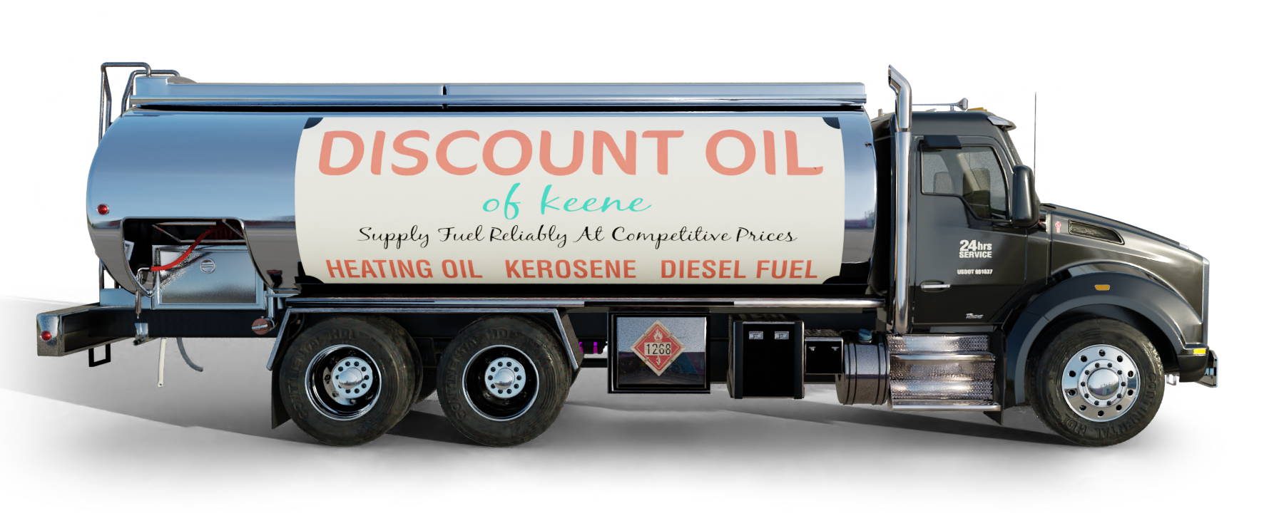 Incredible Oil Truck parked at riverside Incredible oil truck parking