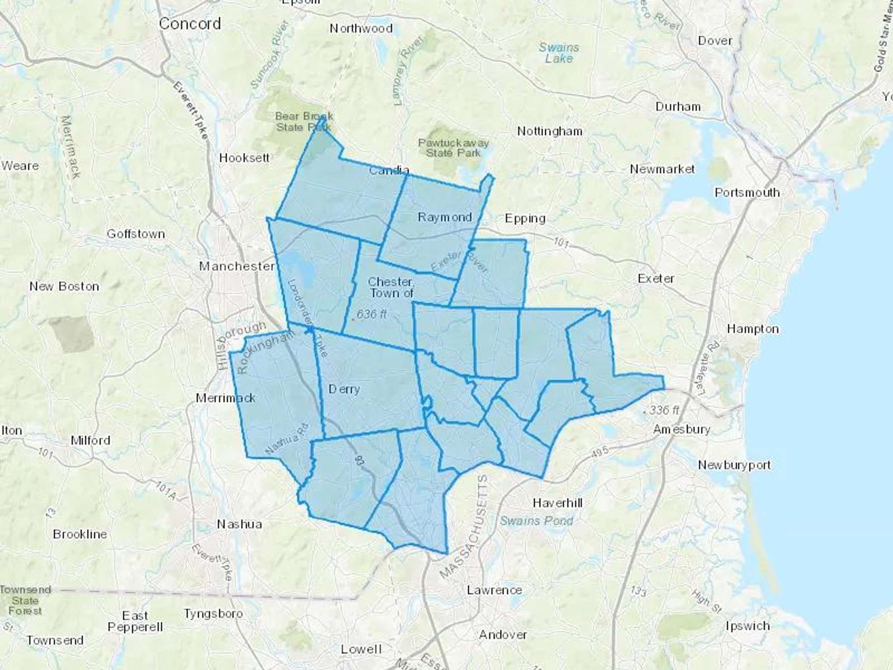 Fuel NRG Cash Heating Oil Delivery Map Map With The Fuel NRG Heating Oil Delivery Area Shaded In Blue