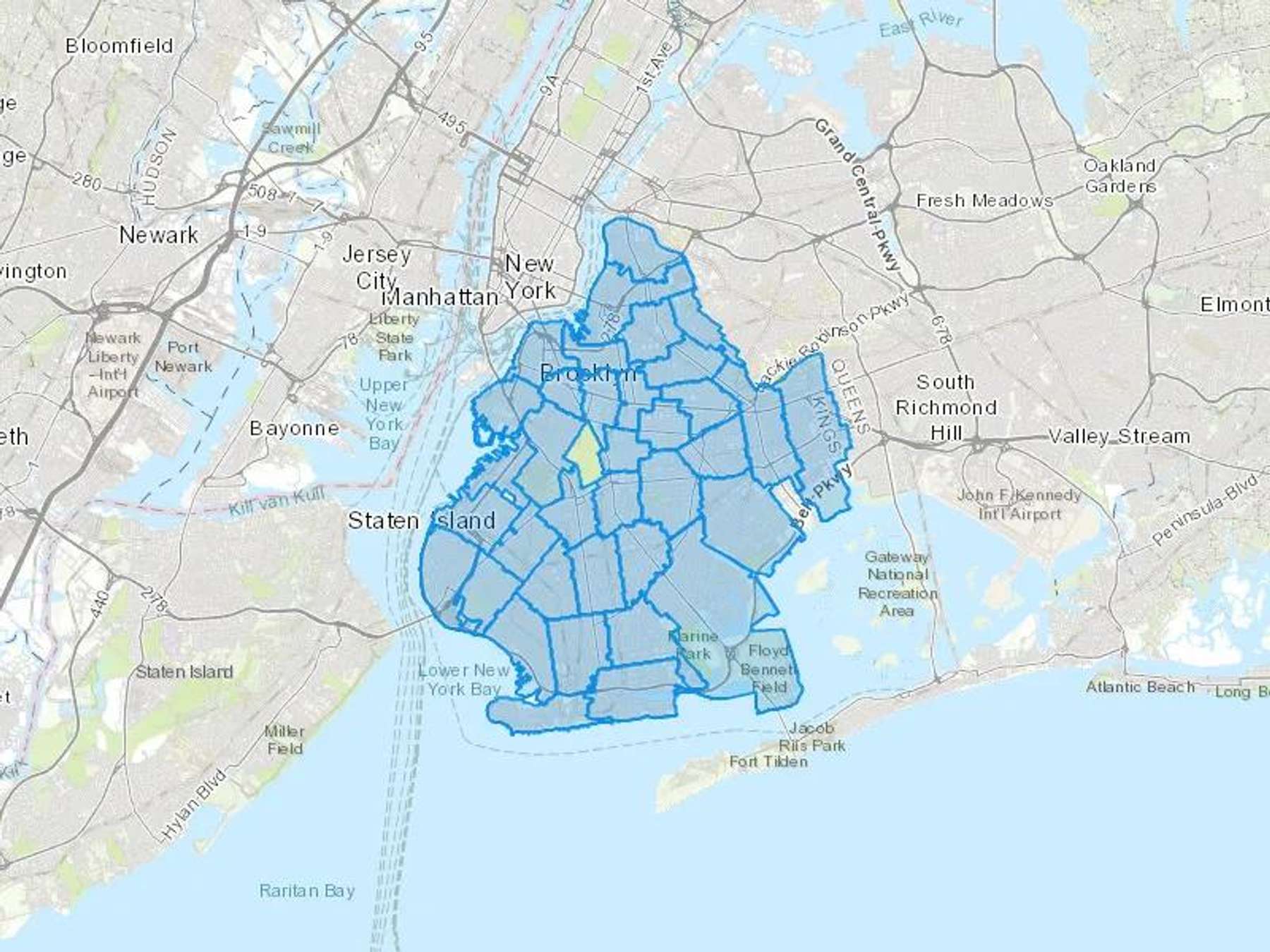 R & D Energy Inc Cash Heating Oil Delivery Map Map With The R & D Energy Inc Heating Oil Delivery Area Shaded In Blue