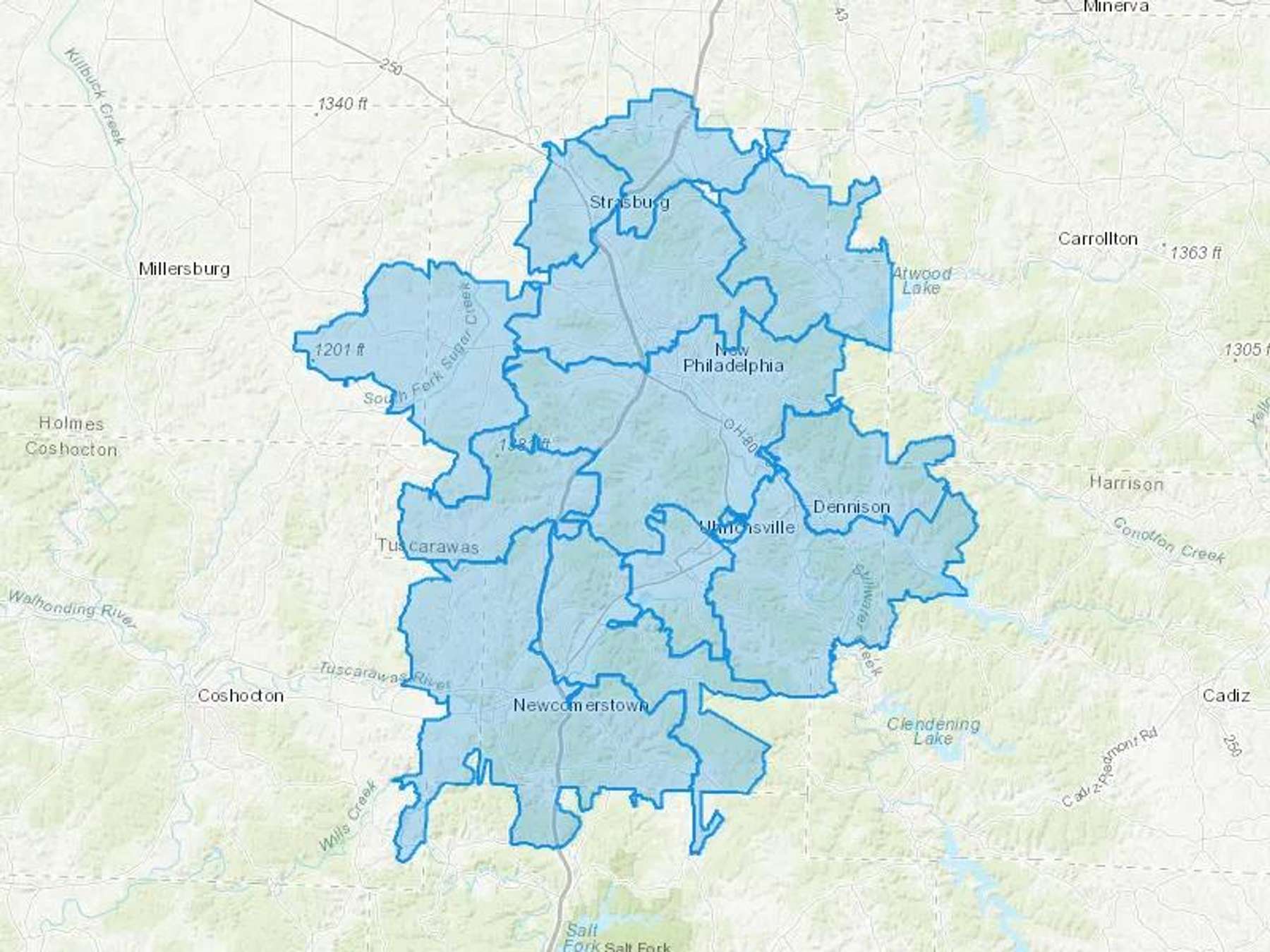 1st Choice Energy Services Cash Heating Oil Delivery Map Map With The 1st Choice Energy Services Heating Oil Delivery Area Shaded In Blue