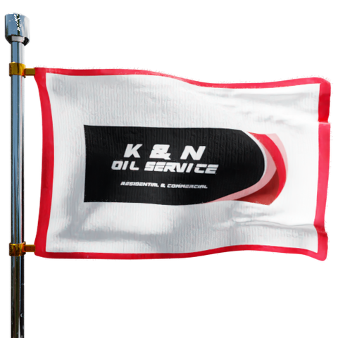 K & N Oil Service Heating Oil Prices Flag Photo of K & N Oil Service flag denoting best heating oil prices the company offers