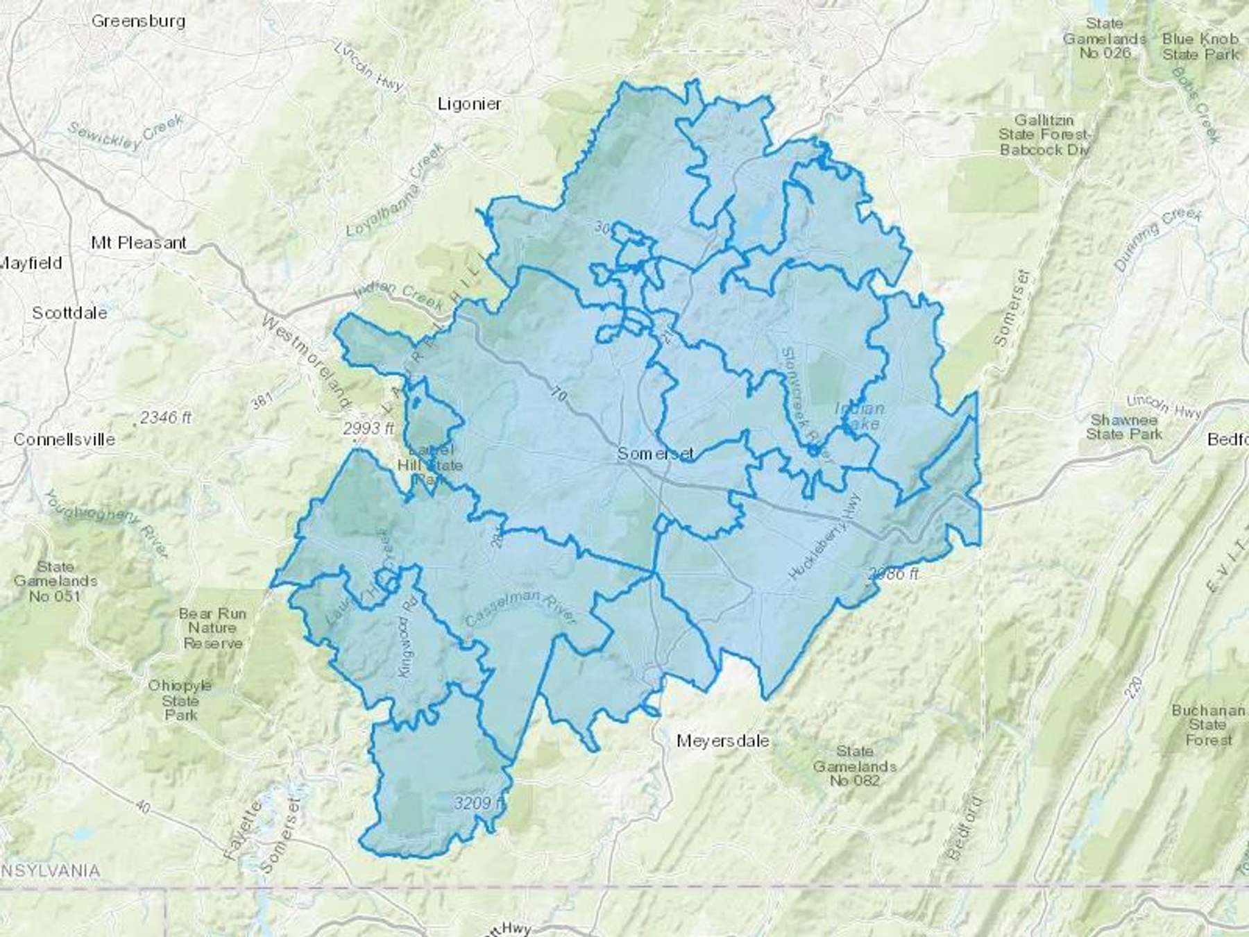 Luther P Miller Inc Cash Heating Oil Delivery Map Map With The Luther P Miller Inc Heating Oil Delivery Area Shaded In Blue
