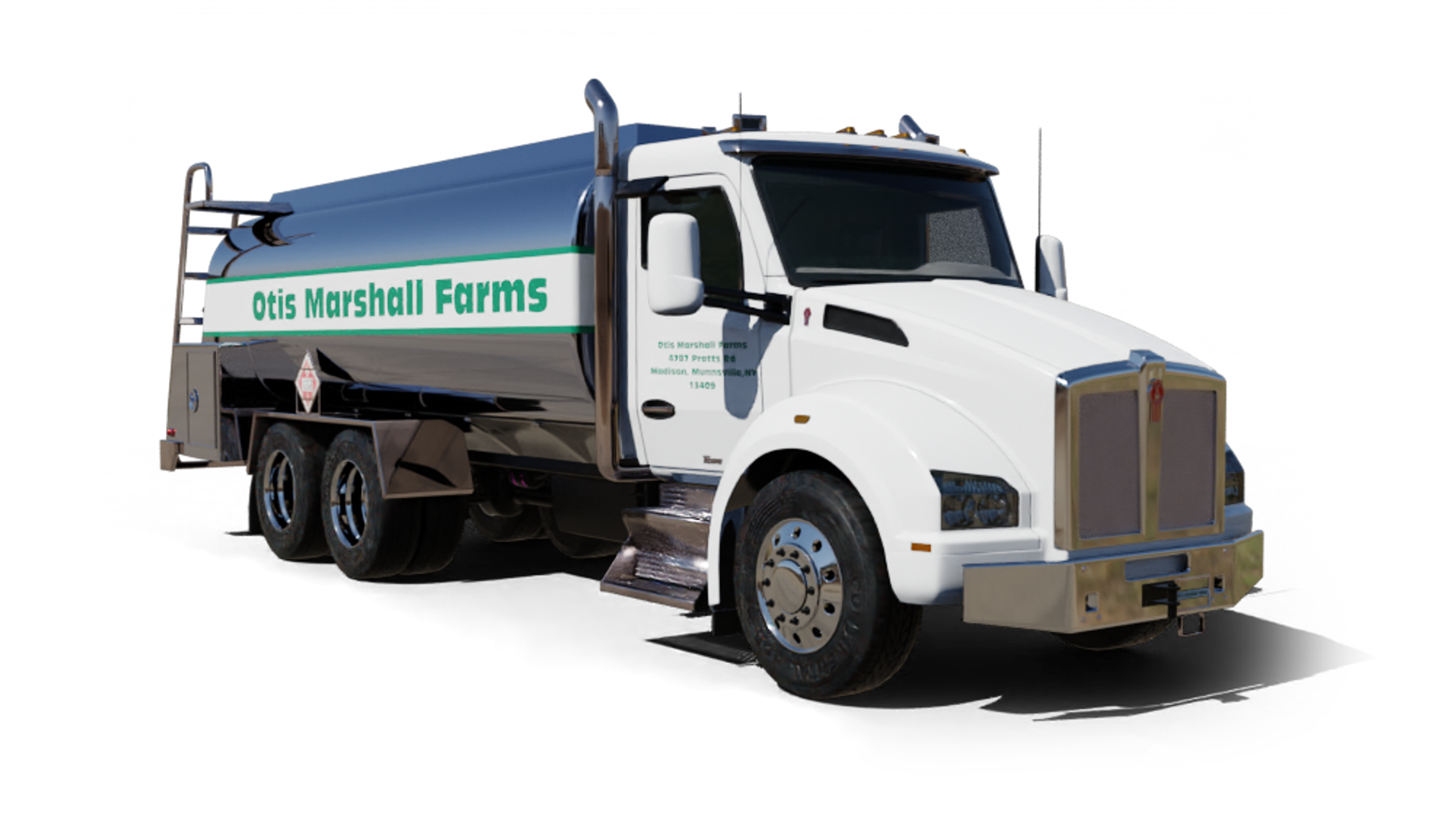 Pacific Fuel Oil Heating Oil Truck Pacific Fuel Oil residential home heating oil truck in front of a white stucco bungalow with a red gravel driveway in Cedarhurst, Long Island, New York delivering fuel oil.