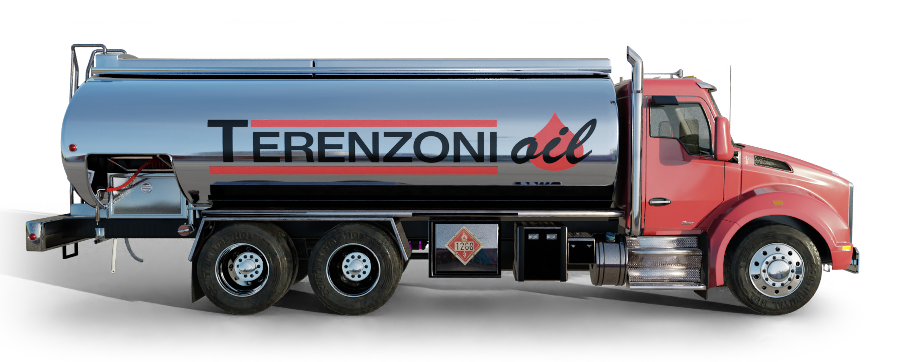 Pioneer Valley Heating Oil and Propane Truck parked at riverside Pioneer Valley Heating Oil and Propane Truck parked at riverside