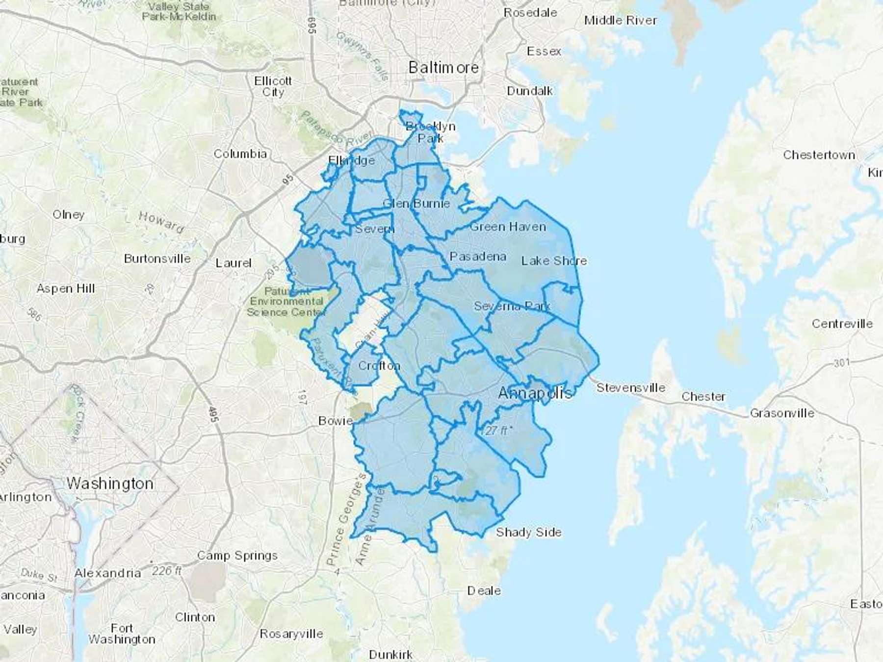 Richard's Oil Burner Service Cash Heating Oil Delivery Map Map With The Richard's Oil Burner Service Heating Oil Delivery Area Shaded In Blue