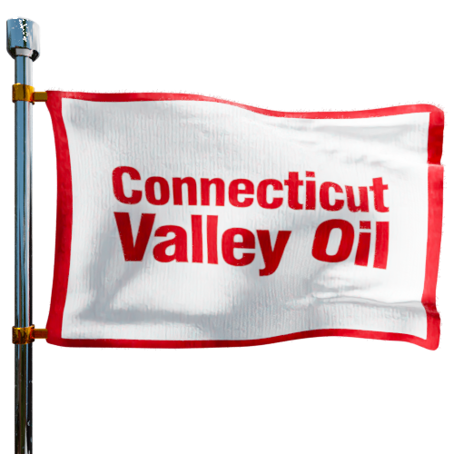 Photo of Connecticut Valley Oil flag denoting best heating oil prices the company offers