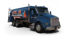Elite Oil Heating & Air Conditioning Cash Heating Oil truck Photo of a Elite Oil Heating & Air Conditioning heating oil truck
