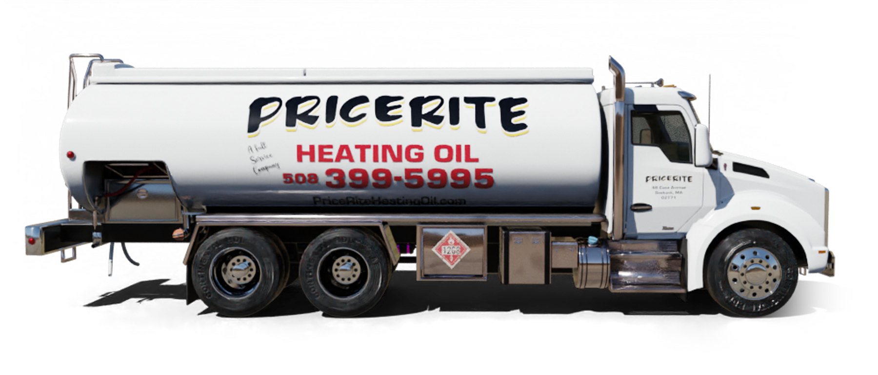 Pioneer Valley Heating Oil and Propane Truck parked at riverside Pioneer Valley Heating Oil and Propane Truck parked at riverside