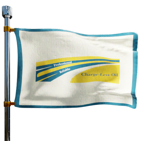 ChargeLessOil Co Heating Oil Prices Flag Photo of ChargeLessOil Co flag denoting best heating oil prices the company offers