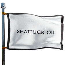 Shattuck Oil Heating Oil Prices Flag Photo of Shattuck Oil flag denoting best heating oil prices the company offers
