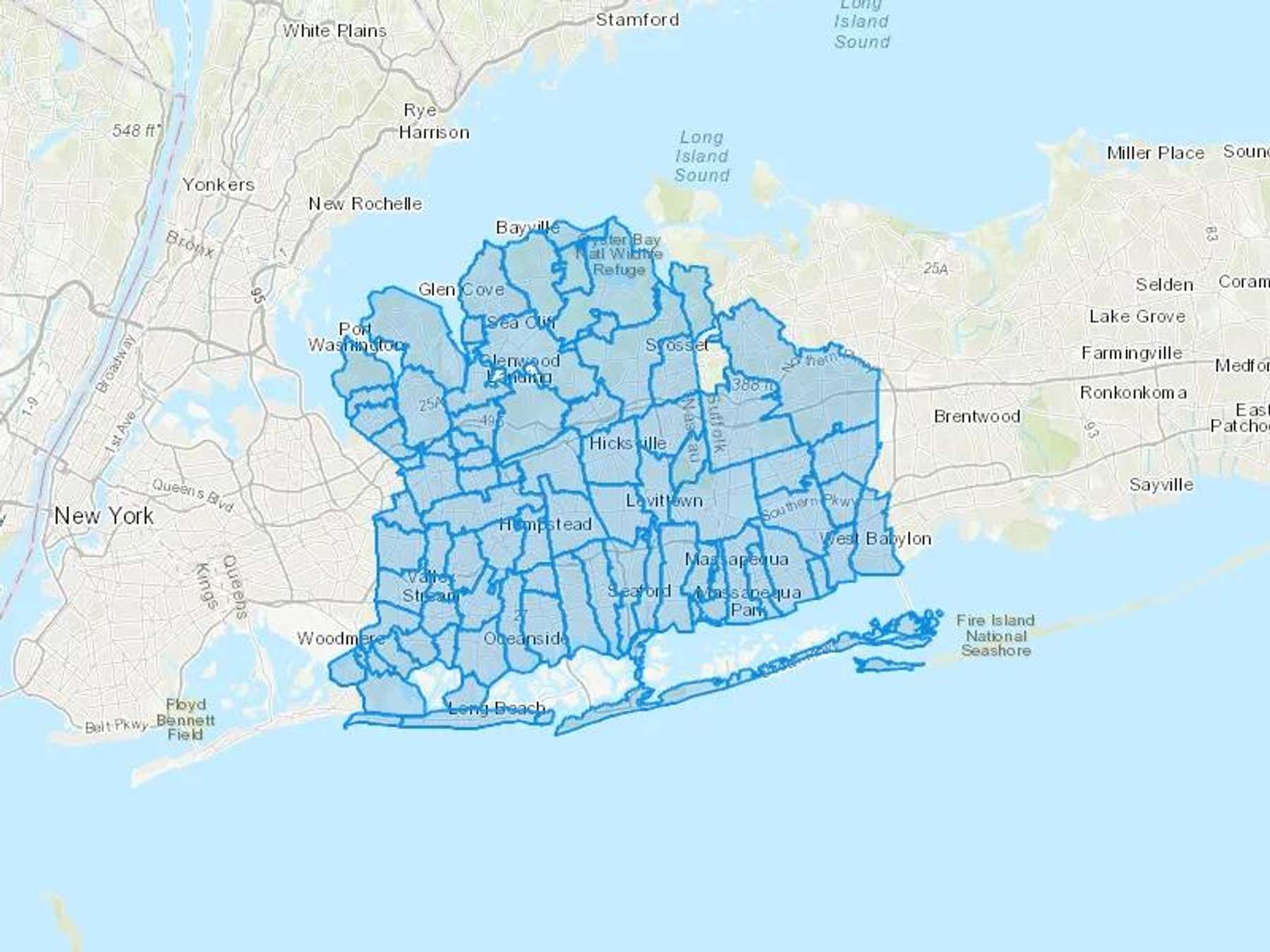 At Your Service Oil Inc Cash Heating Oil Delivery Map Map With The At Your Service Oil Inc Heating Oil Delivery Area Shaded In Blue