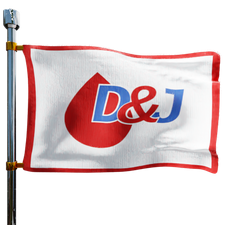 D J Oil Inc Heating Oil Prices Flag Photo of D J Oil Inc flag denoting best heating oil prices the company offers