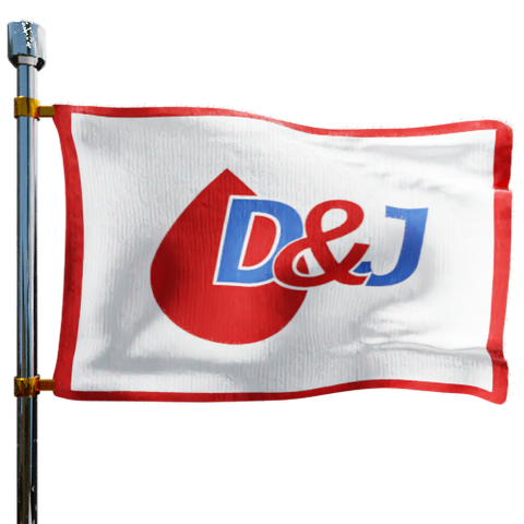 D J Oil Inc Heating Oil Prices Flag Photo of D J Oil Inc flag denoting best heating oil prices the company offers