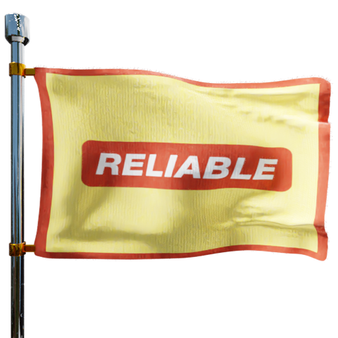 Reliable Oil & Heating Co Inc Heating Oil Prices Flag Photo of Reliable Oil & Heating Co Inc flag denoting best heating oil prices the company offers