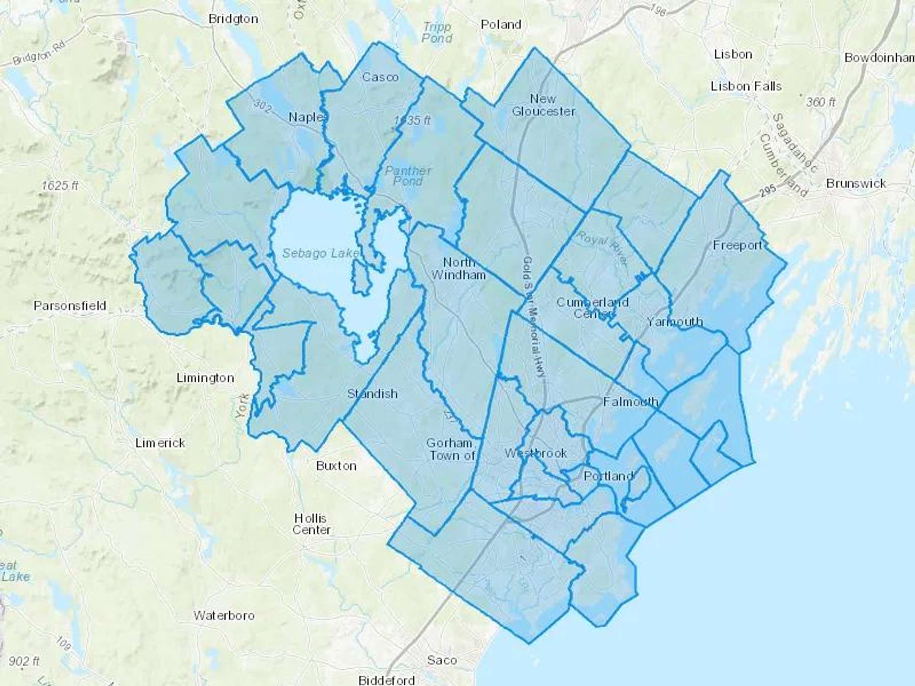 Sea Land Energy Cash Heating Oil Delivery Map Map With The Sea Land Energy Heating Oil Delivery Area Shaded In Blue