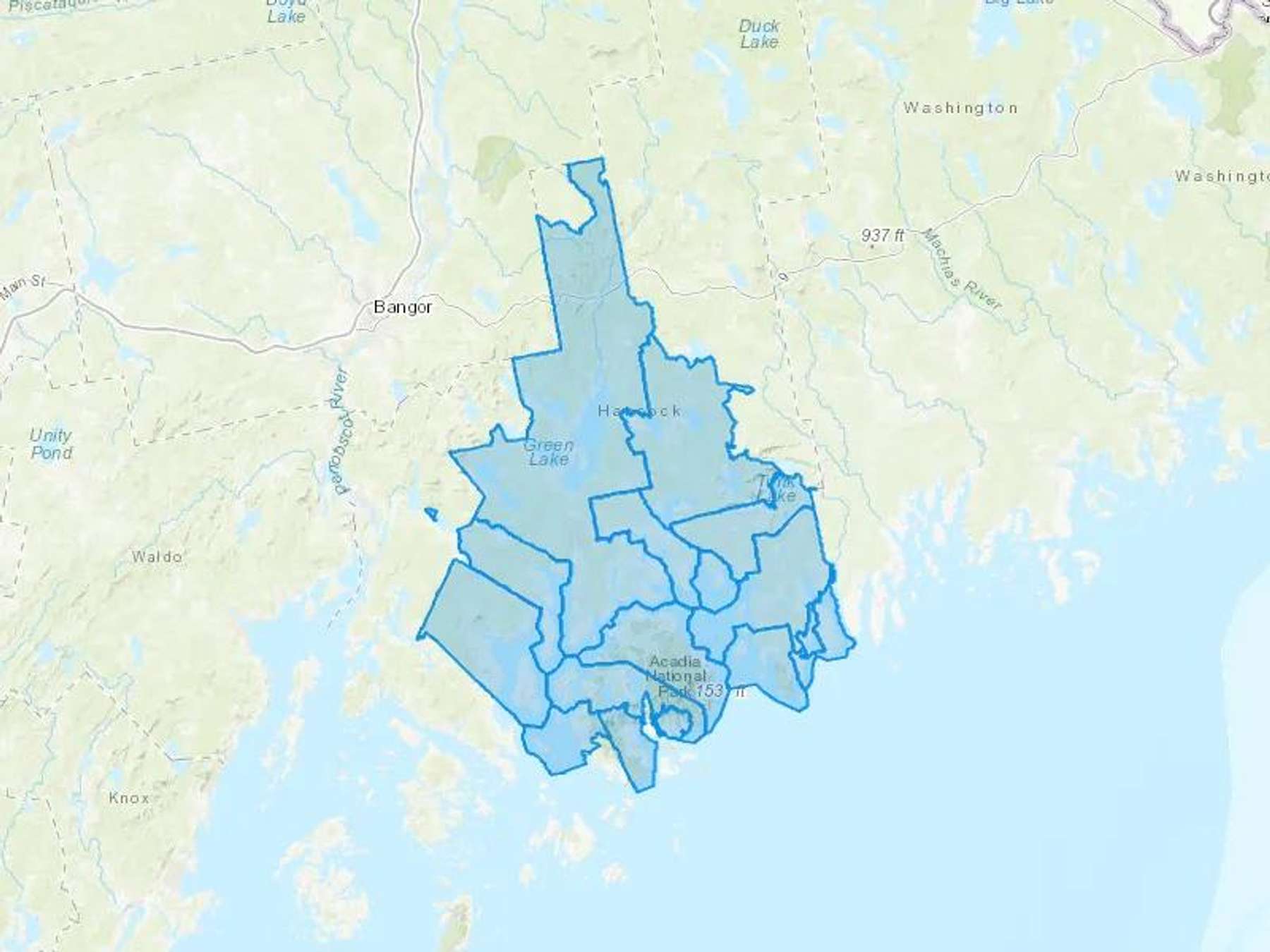 No Frills Oil Co Inc Cash Heating Oil Delivery Map Map With The No Frills Oil Co Inc Heating Oil Delivery Area Shaded In Blue