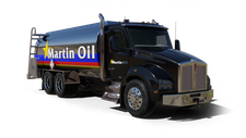 Martin Oil Company Cash Heating Oil truck Photo of a Martin Oil Company heating oil truck