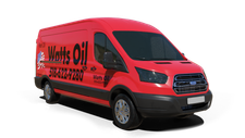 Watts Oil LLC furnace repair van Photo of a Watts Oil LLC furnace repair van