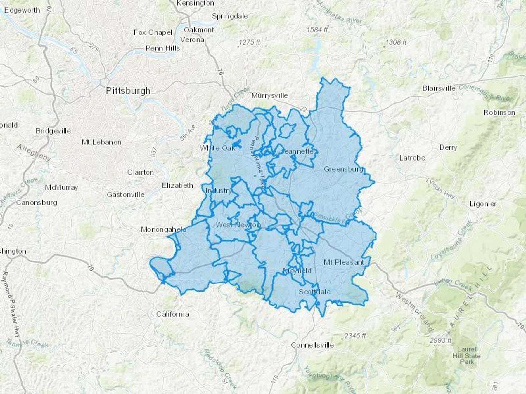 Wilson Home Heating Inc Cash Heating Oil Delivery Map Map With The Wilson Home Heating Inc Heating Oil Delivery Area Shaded In Blue