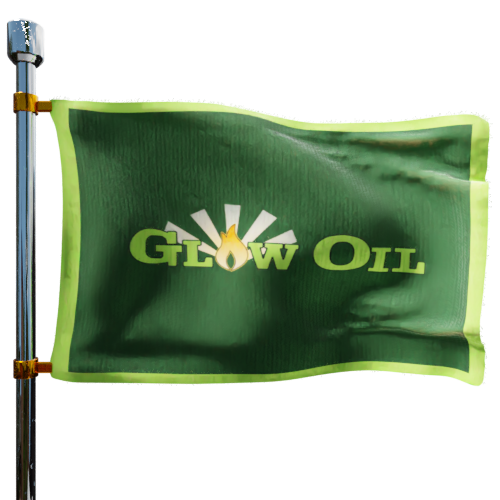 Glow Oil cash heating oil price logo