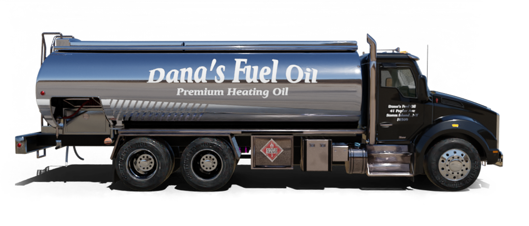 Troiano Fuel Oil Heating Oil Truck Troiano Fuel Oil residential home heating oil truck at the intersection of NY 27 and Mill Road in Valley Stream, Long Island, New York delivering fuel oil.