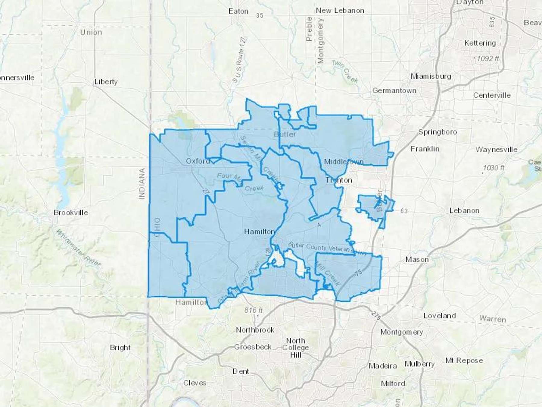 Thomas & Galbraith Heating Cooling & Plumbing Cash Heating Oil Delivery Map Map With The Thomas & Galbraith Heating Cooling & Plumbing Heating Oil Delivery Area Shaded In Blue