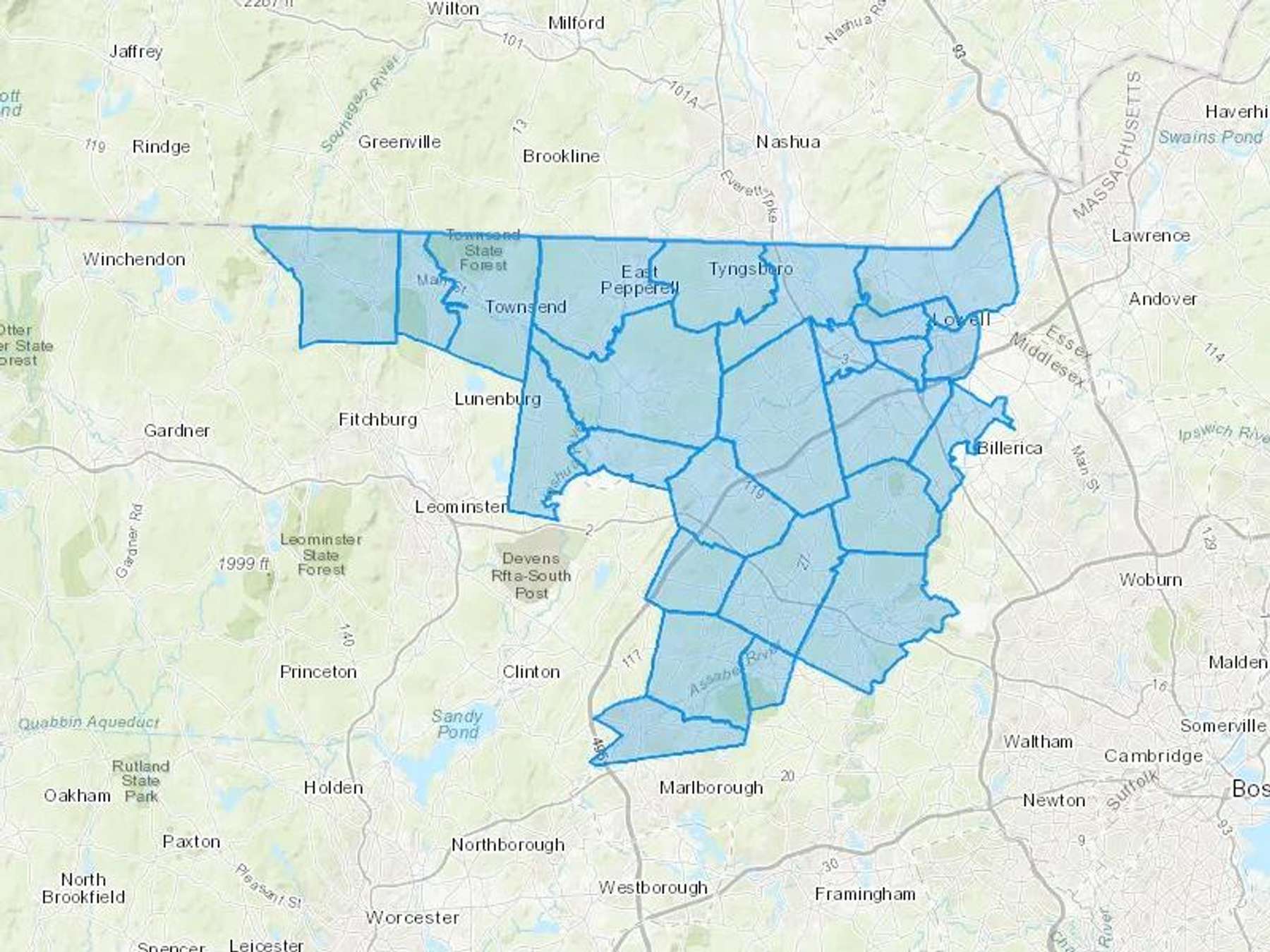 Thermoil Inc Cash Heating Oil Delivery Map Map With The Thermoil Inc Heating Oil Delivery Area Shaded In Blue