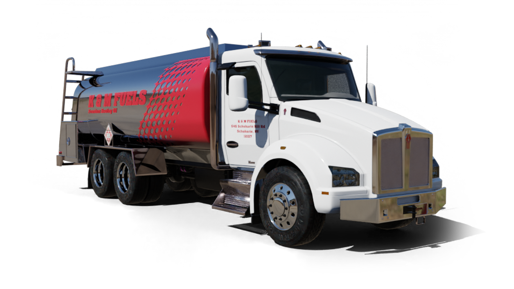 Kardesh Petroleum Heating Oil Truck Kardesh Petroleum residential home heating oil truck on the street in Bellmore, Long Island, New York delivering fuel oil.