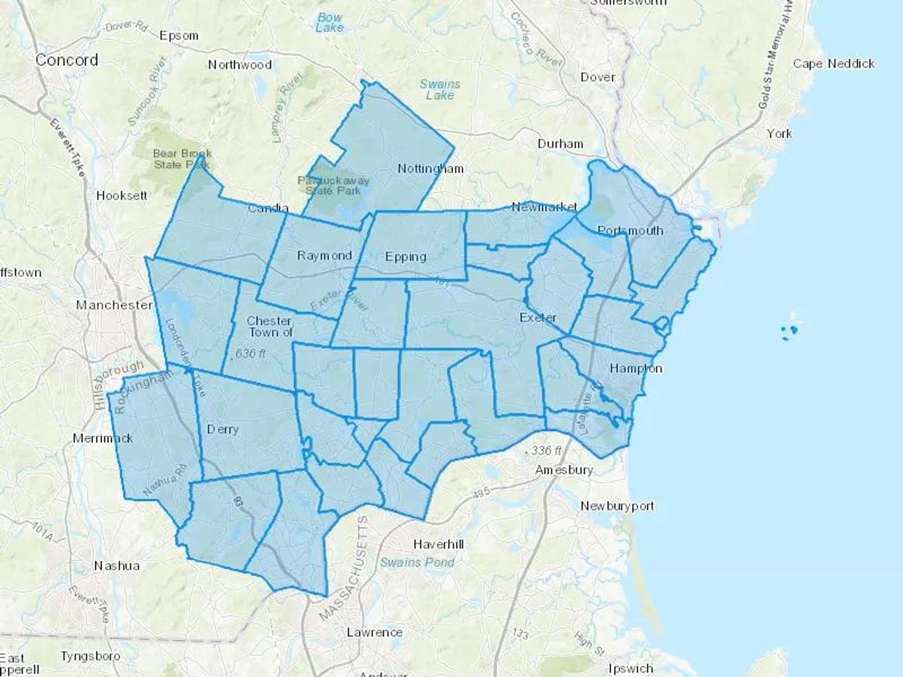 Leo's Fuel Cash Heating Oil Delivery Map Map With The Leo's Fuel Heating Oil Delivery Area Shaded In Blue