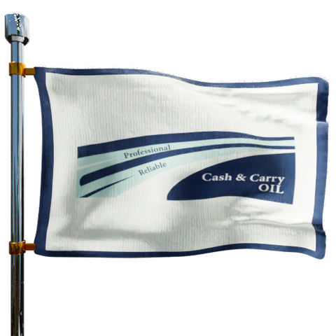 Cash & Carry Oil Heating Oil Prices Flag Photo of Cash & Carry Oil flag denoting best heating oil prices the company offers
