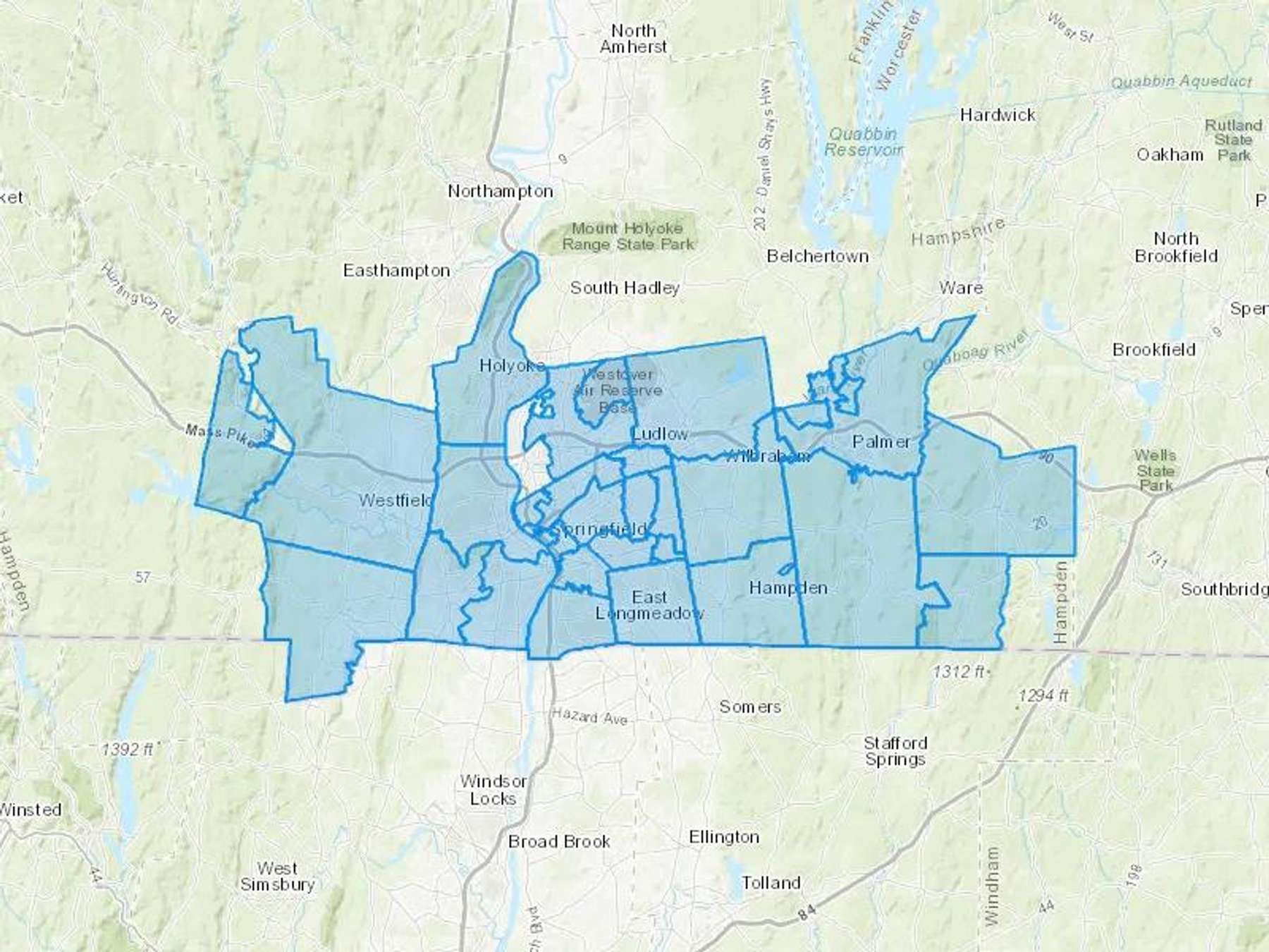 Cash & Carry Oil Cash Heating Oil Delivery Map Map With The Cash & Carry Oil Heating Oil Delivery Area Shaded In Blue