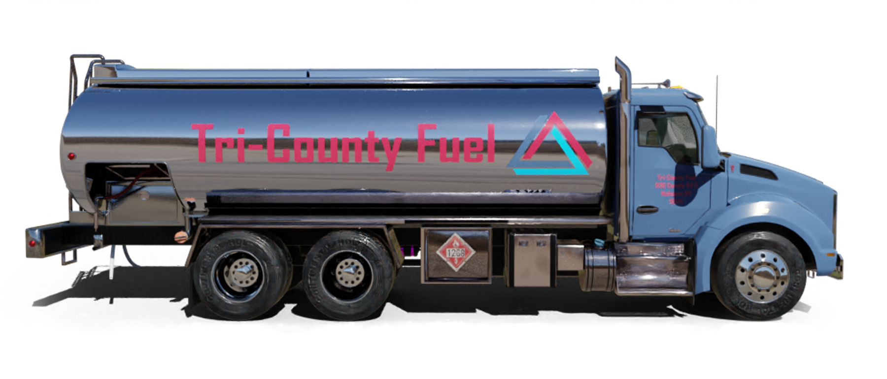 Troiano Fuel Oil Heating Oil Truck Troiano Fuel Oil residential home heating oil truck at the intersection of NY 27 and Mill Road in Valley Stream, Long Island, New York delivering fuel oil.