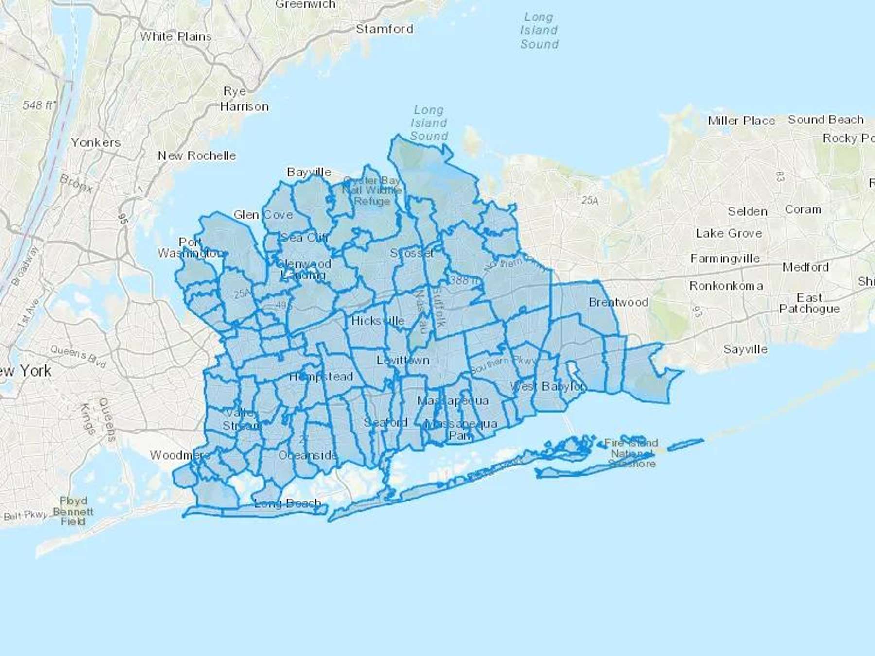 Advance Fuels Service Cash Heating Oil Delivery Map Map With The Advance Fuels Service Heating Oil Delivery Area Shaded In Blue