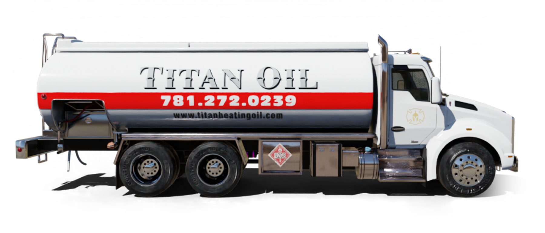 Pioneer Valley Heating Oil and Propane Truck parked at riverside Pioneer Valley Heating Oil and Propane Truck parked at riverside