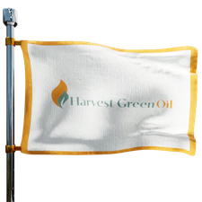 Harvest Green Energy Heating Oil Prices Flag Photo of Harvest Green Energy flag denoting best heating oil prices the company offers