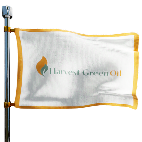 Harvest Green Energy Heating Oil Prices Flag Photo of Harvest Green Energy flag denoting best heating oil prices the company offers
