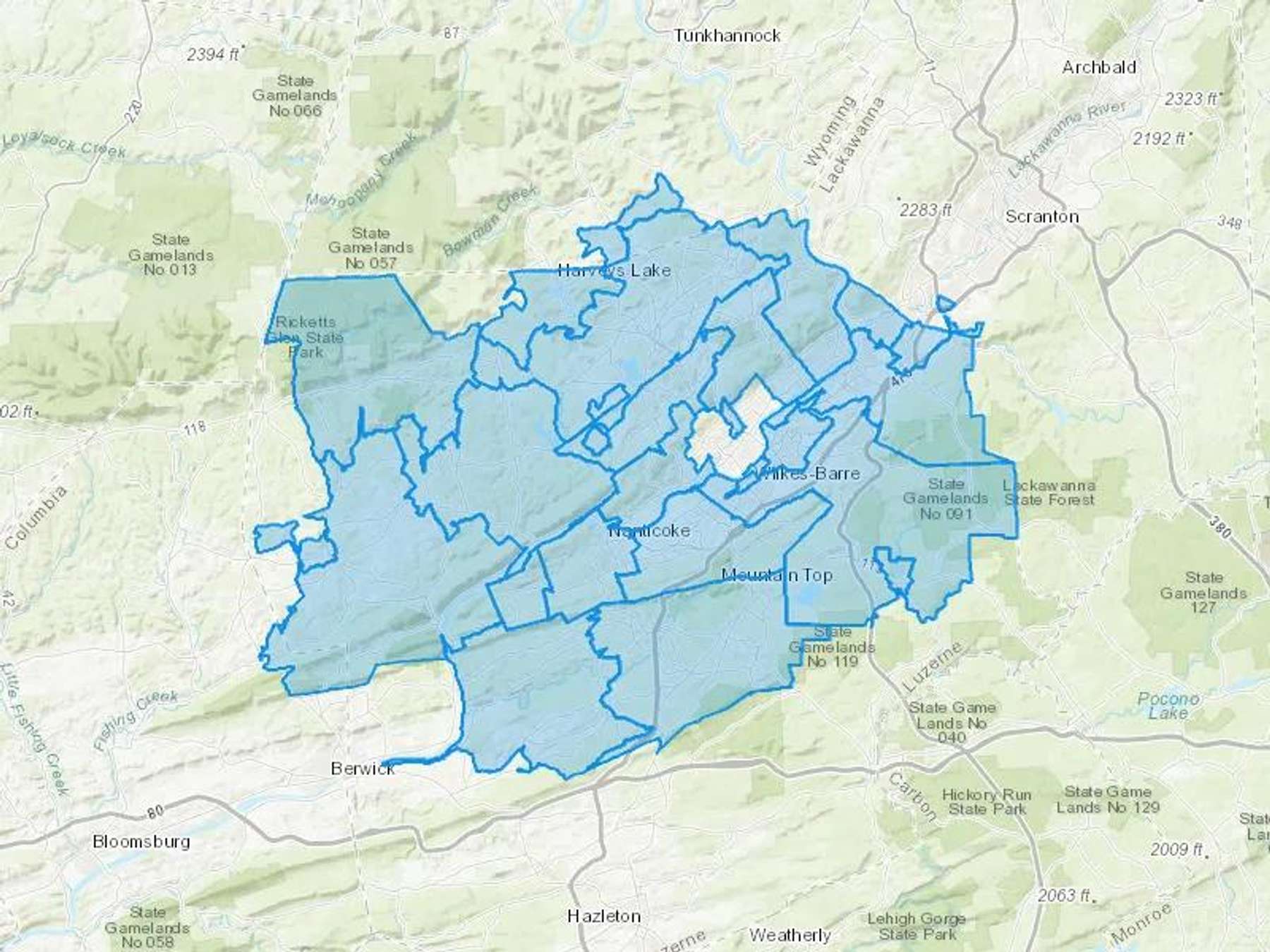 Newell Fuel Service Inc & Subsidiaries Cash Heating Oil Delivery Map Map With The Newell Fuel Service Inc & Subsidiaries Heating Oil Delivery Area Shaded In Blue