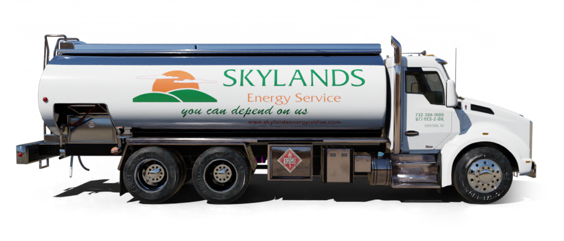 Petro Inc Heating Oil Truck Petro Inc residential home heating oil truck in front of the LIRR station in Lindenhurst, Long Island, New York delivering fuel oil.