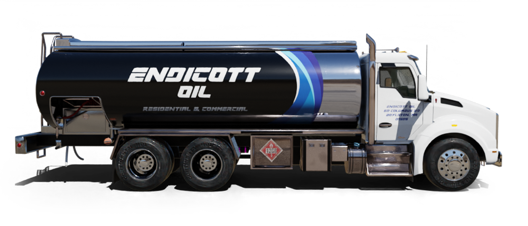 Century Petroleum Heating Oil Truck Century Petroleum residential home heating oil truck in the street outside St Kilian Parish in Farmingdale, Long Island, New York delivering fuel oil.