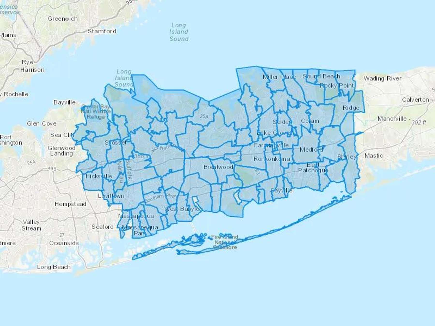 Hometown Express Fuel Corp Cash Heating Oil Delivery Map Map With The Hometown Express Fuel Corp Heating Oil Delivery Area Shaded In Blue