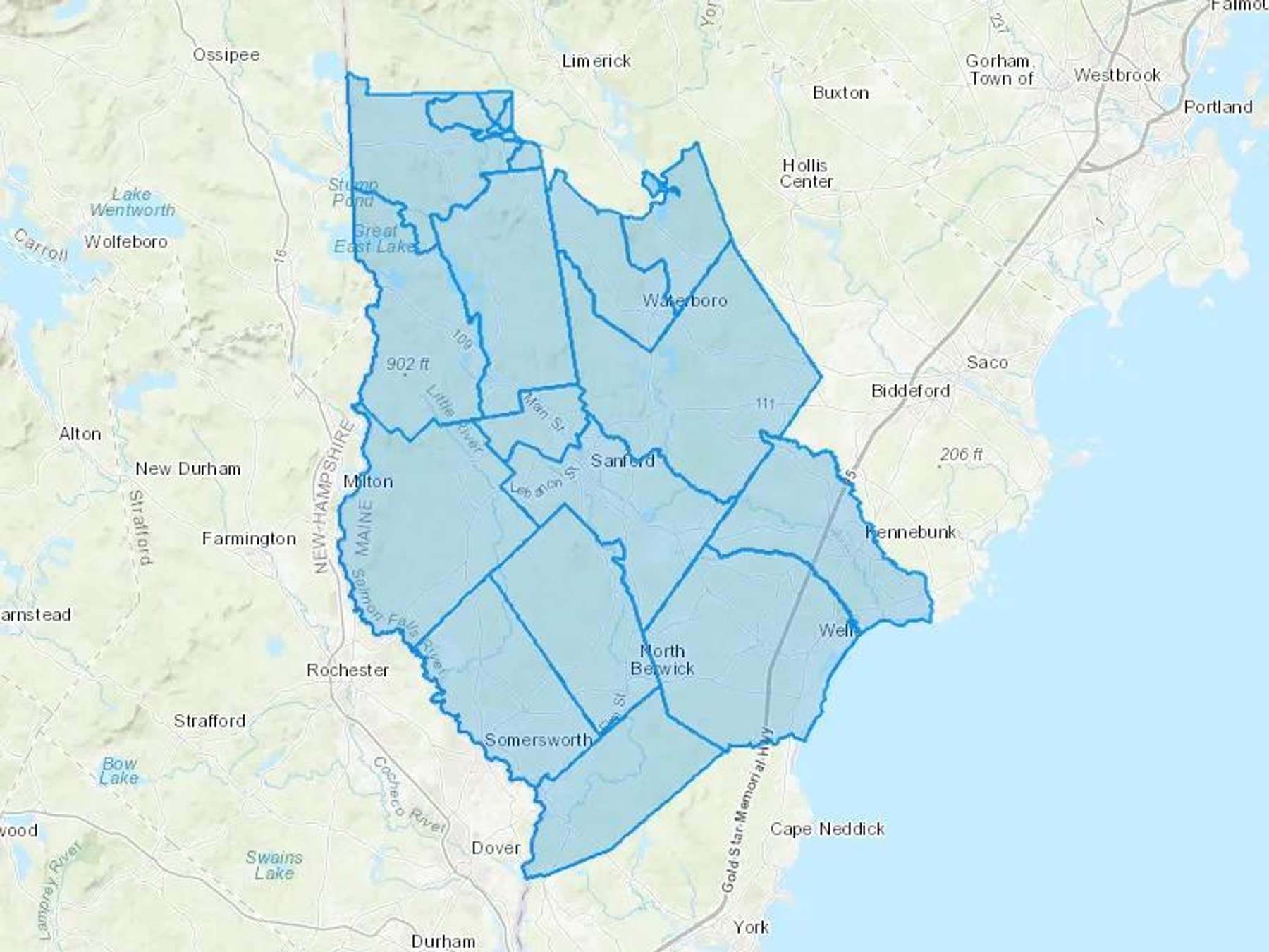 Quality Fuels Llc Cash Heating Oil Delivery Map Map With The Quality Fuels Llc Heating Oil Delivery Area Shaded In Blue