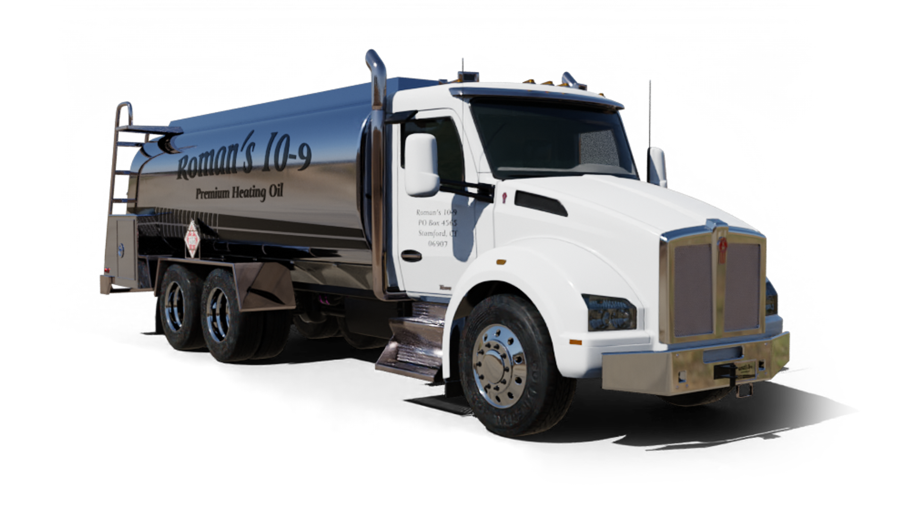 Brass City Heating Oil Truck Brass City Heating Oil Truck parked at road