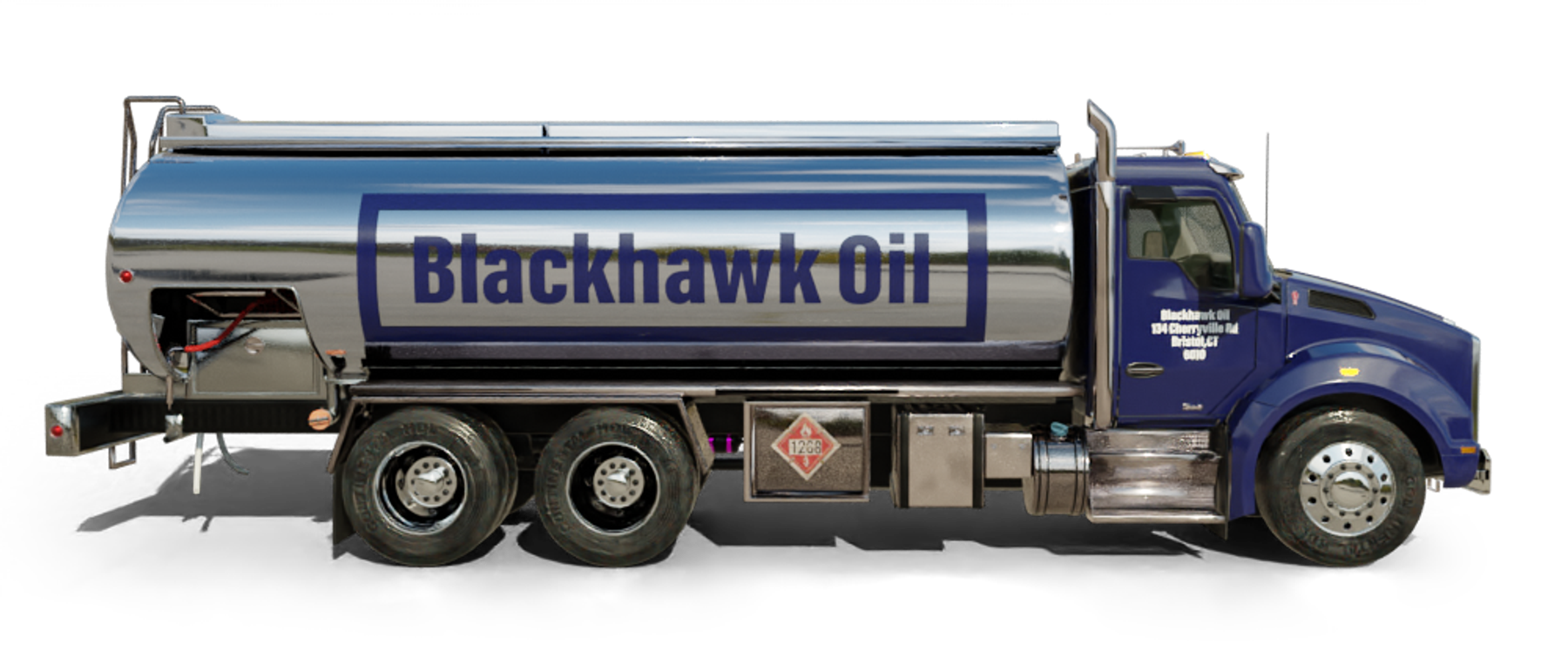 Troiano Fuel Oil Heating Oil Truck Troiano Fuel Oil residential home heating oil truck at the intersection of NY 27 and Mill Road in Valley Stream, Long Island, New York delivering fuel oil.