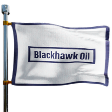 Blackhawk Oil Heating Oil Prices Flag Photo of Blackhawk Oil flag denoting best heating oil prices the company offers