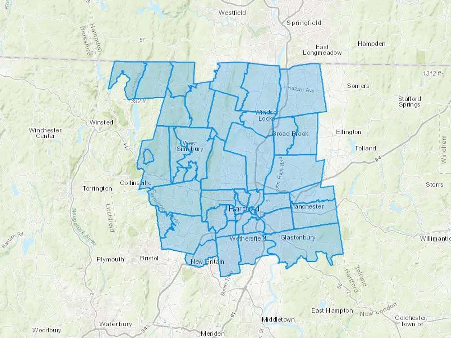 Aiello Home Services Cash Heating Oil Delivery Map Map With The Aiello Home Services Heating Oil Delivery Area Shaded In Blue