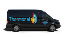 Thermanet furnace repair van Photo of a Thermanet furnace repair van