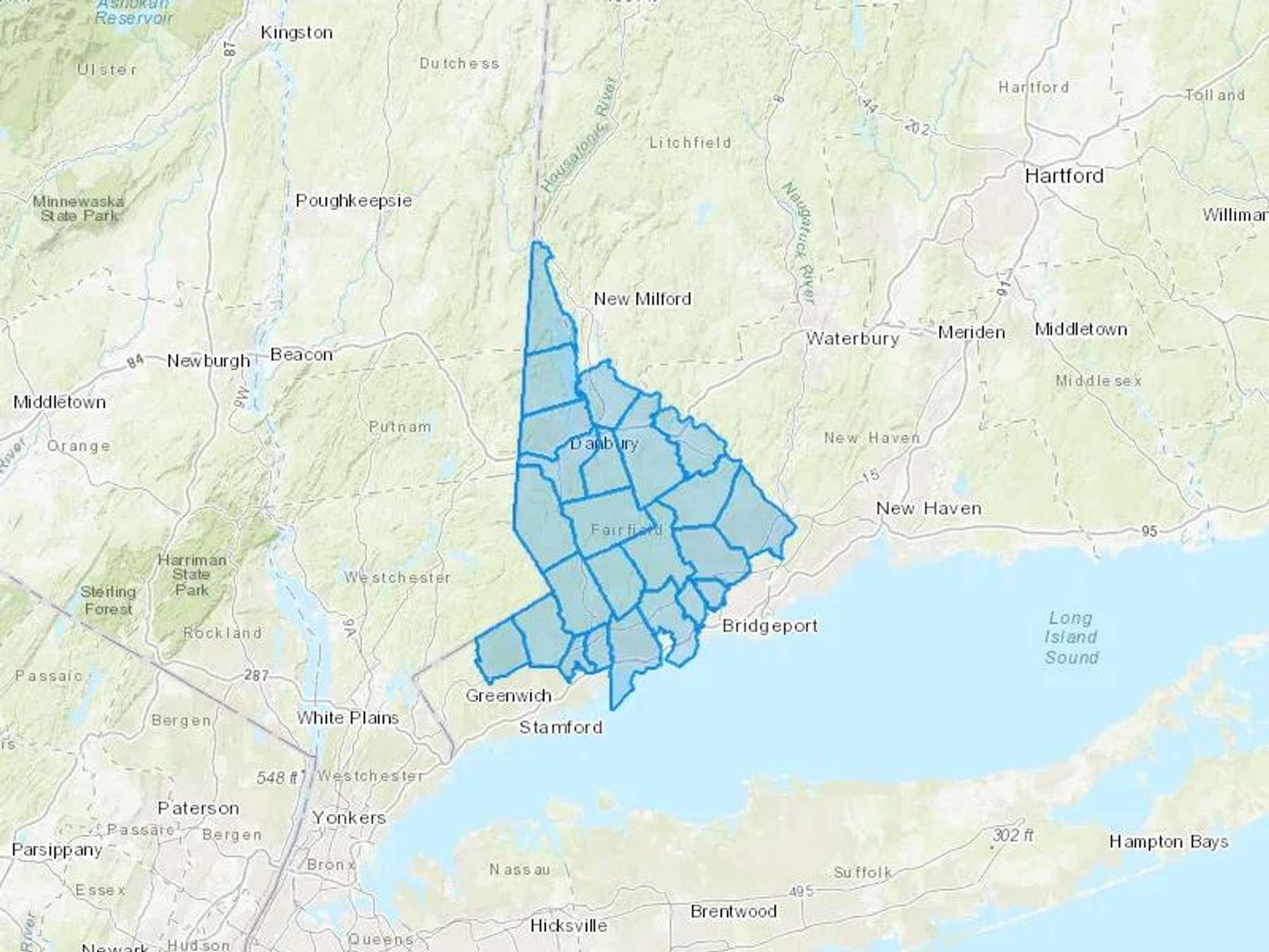 Thermanet Cash Heating Oil Delivery Map Map With The Thermanet Heating Oil Delivery Area Shaded In Blue